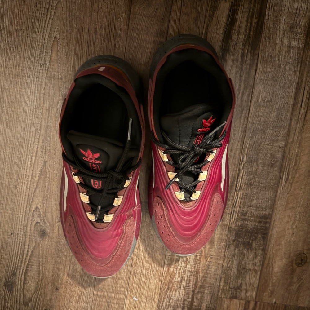 Adidas Black and Red Sneakers